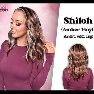 CSC Shiloh Amber Vinyl Wig - Multi-Color